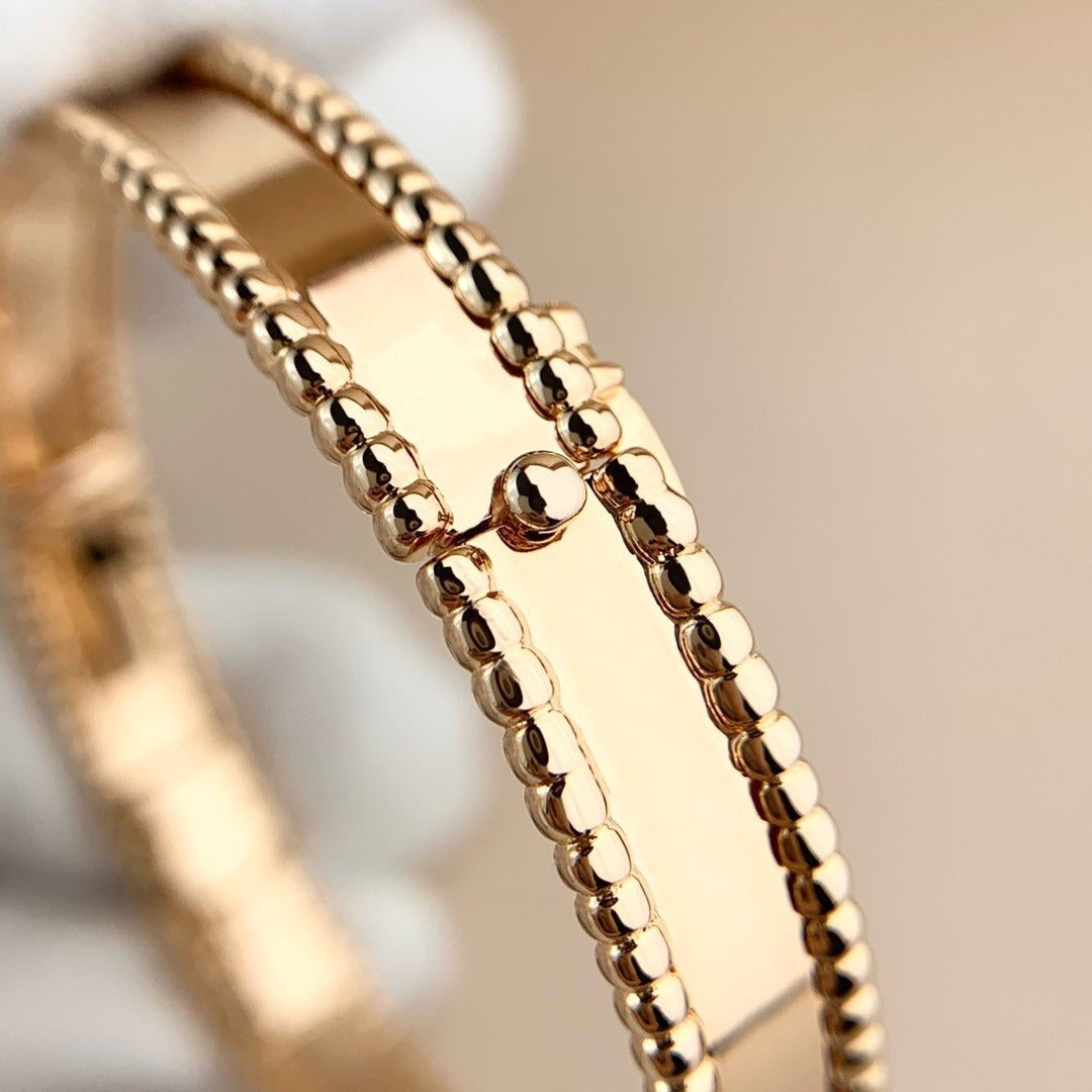 [ElanLuxe Jewelry]CLOVER PERLEE BRACELET SIGNATURE ENGRAVING SERIES