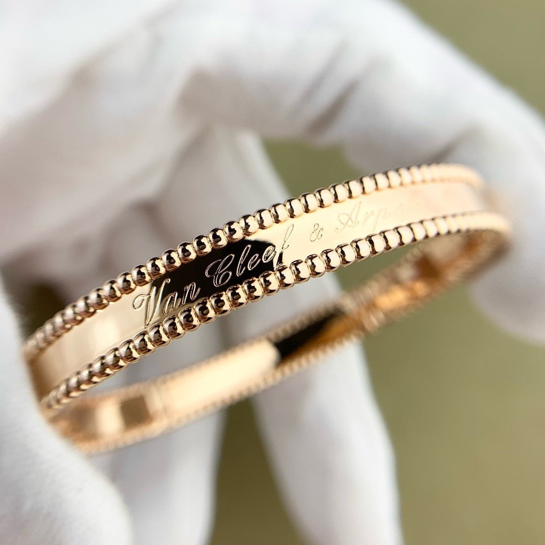 [ElanLuxe Jewelry]CLOVER PERLEE BRACELET SIGNATURE ENGRAVING SERIES