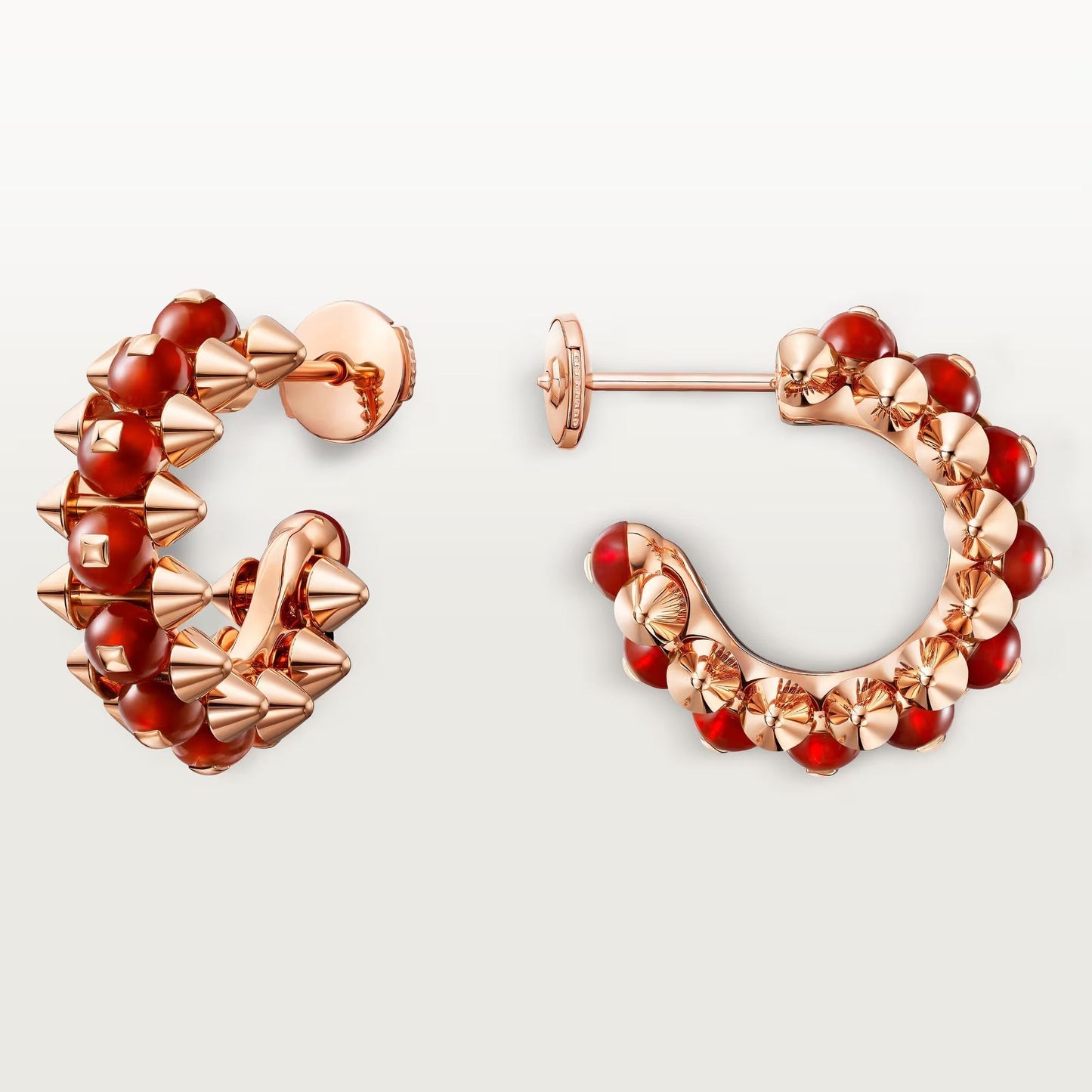 [ElanLuxe Jewelry]CLASH 7.9MM AGATE CHALCEDONY EARRINGS