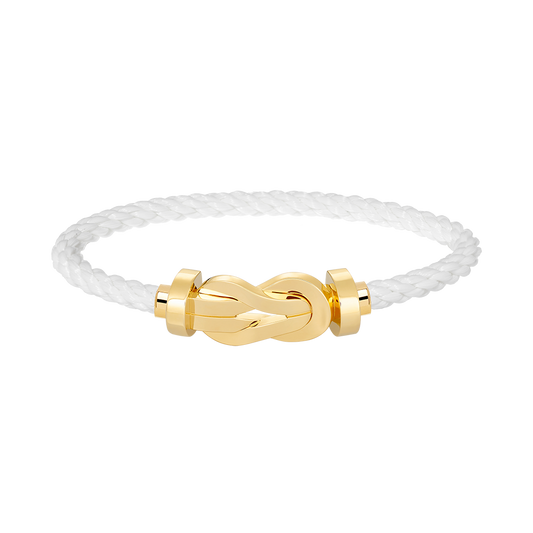 [ElanLuxe Jewelry]CHANCE LARGE 8 FIGURE BUCKLE NO DIAMOND BRACELET GOLD