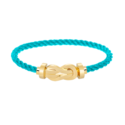 [ElanLuxe Jewelry]CHANCE LARGE 8 FIGURE BUCKLE NO DIAMOND BRACELET GOLD