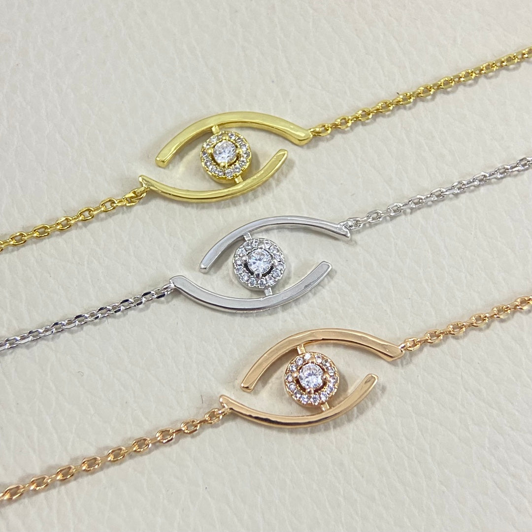 [ElanLuxe Jewelry]Lucky Eye Pave-Set Diamond Bracelet