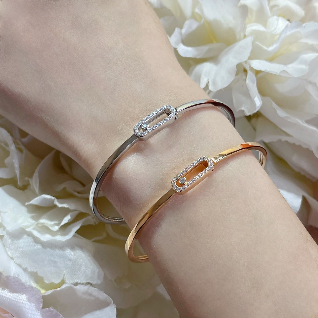 [ElanLuxe Jewelry]Move Uno pav茅 flex bangle medium