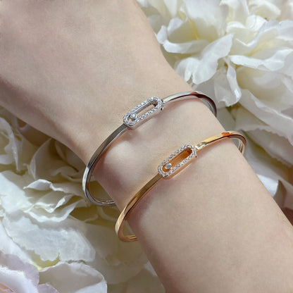 [ElanLuxe Jewelry]Move Uno pav茅 flex bangle medium