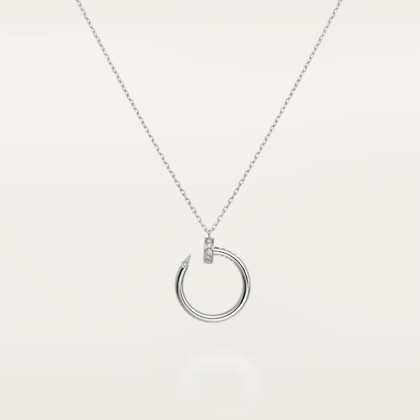 [ElanLuxe Jewelry]JUSTE NECKLACE HALF DIAMOND