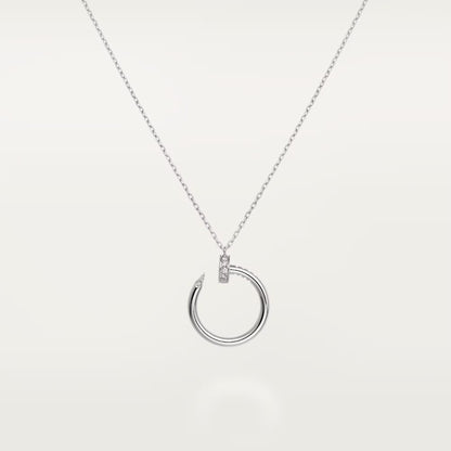 [ElanLuxe Jewelry]JUSTE NECKLACE HALF DIAMOND