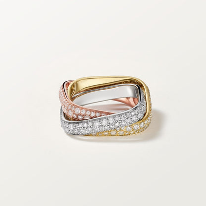[ElanLuxe Jewelry]TRINITY 3.5MM CUSHION RING COLLECTION