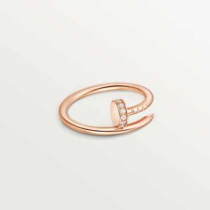 [ElanLuxe Jewelry]JUSTE 1.8MM HALF DIAMOND RING