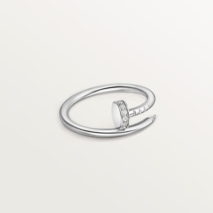 [ElanLuxe Jewelry]JUSTE 1.8MM HALF DIAMOND RING