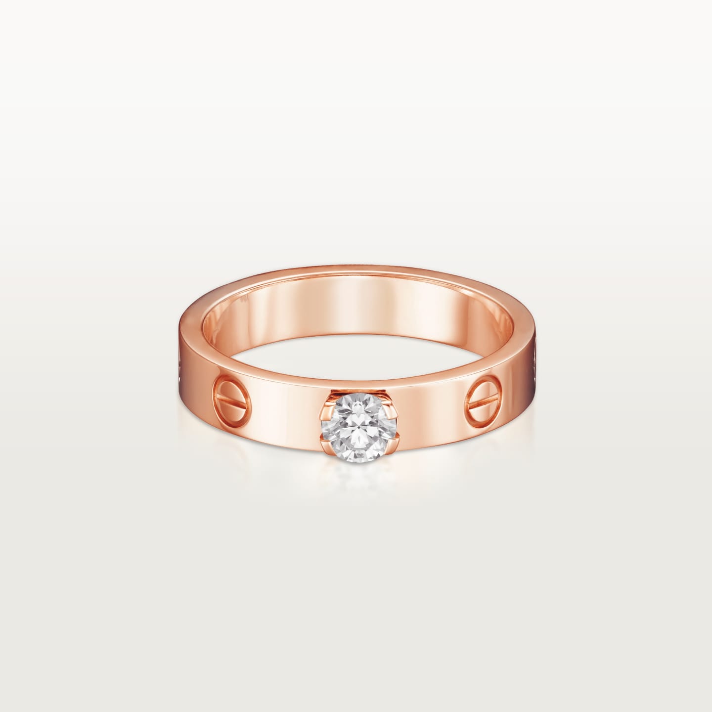 [ElanLuxe Jewelry]LOVE RING 3.6MM 1 BIG DIAMOND