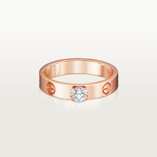 [ElanLuxe Jewelry]LOVE RING 3.6MM 1 BIG DIAMOND