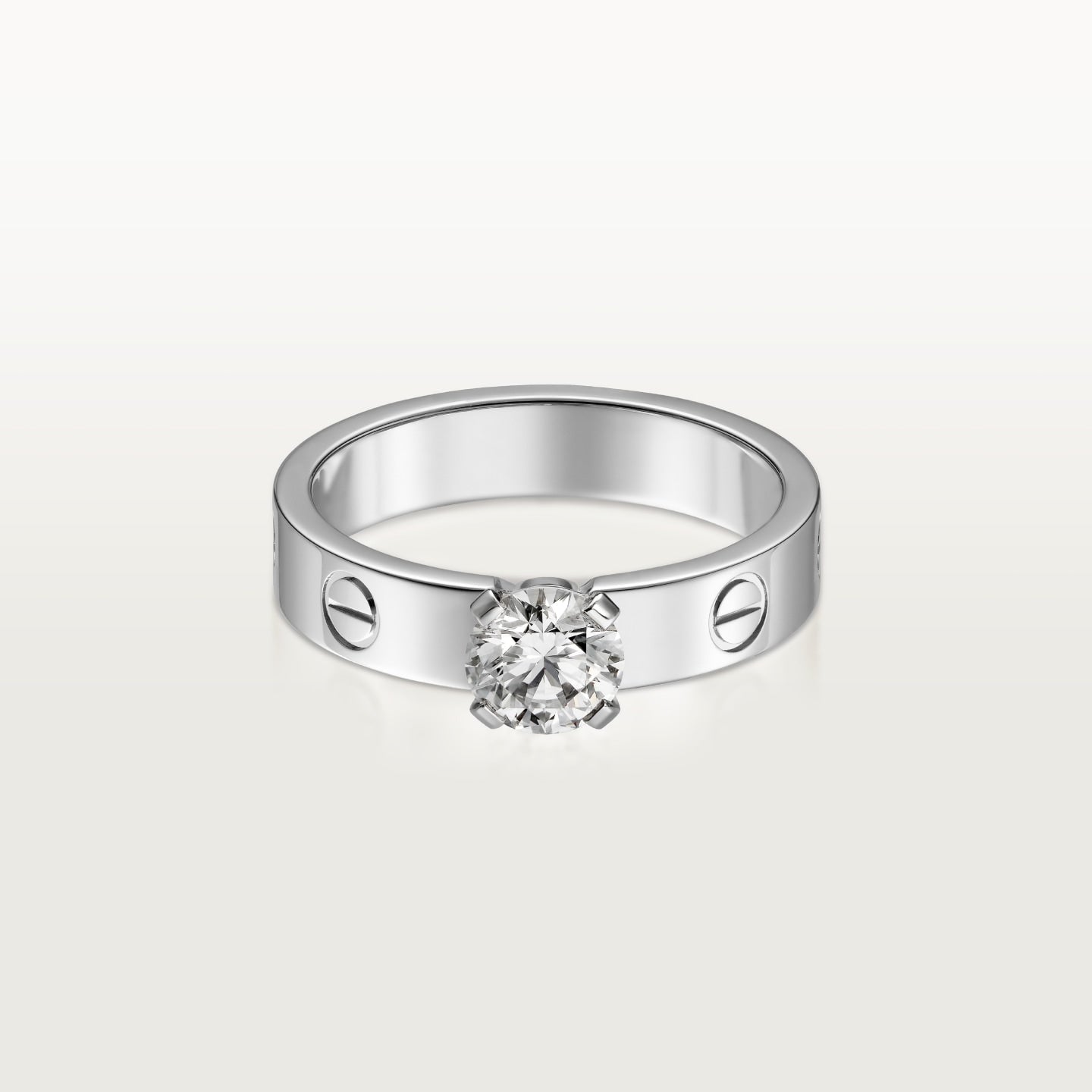 [ElanLuxe Jewelry]LOVE RING 3.6MM 1 BIG DIAMOND