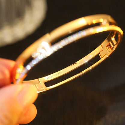 [ElanLuxe Jewelry]Move Romane Diamond Bangle Bracelet