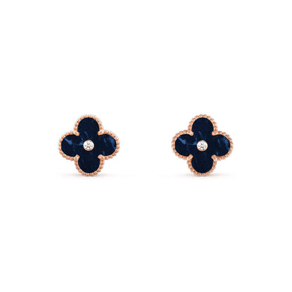 [ElanLuxe Jewelry]CLOVER  15MM DIAMOND EARRINGS COLLECTION