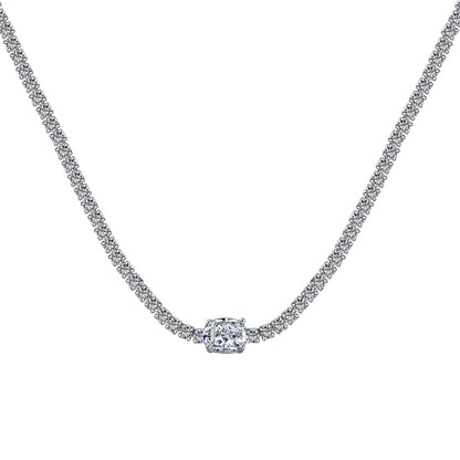 [ElanLuxe Jewelry]1.0 Carat Shining Oval Cut Necklace