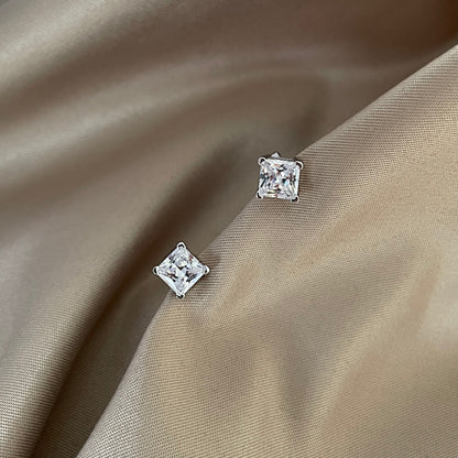 [ElanLuxe Jewelry]Delicate Square Shape Earrings