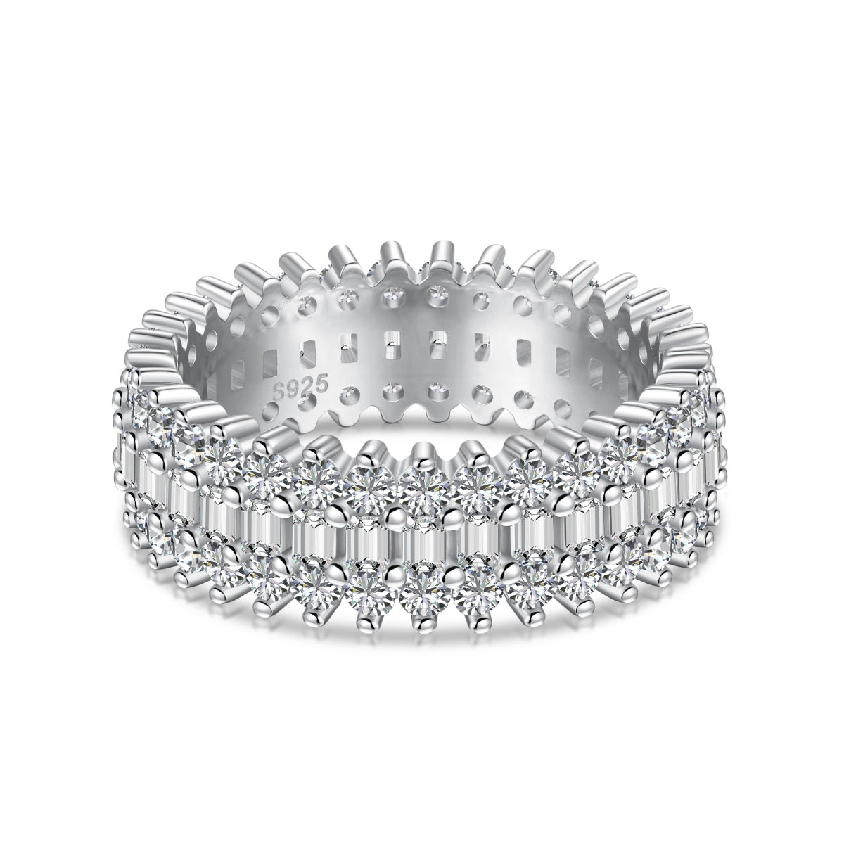 [ElanLuxe Jewelry]Ornate Colorful Radiant Cut Daily Ring