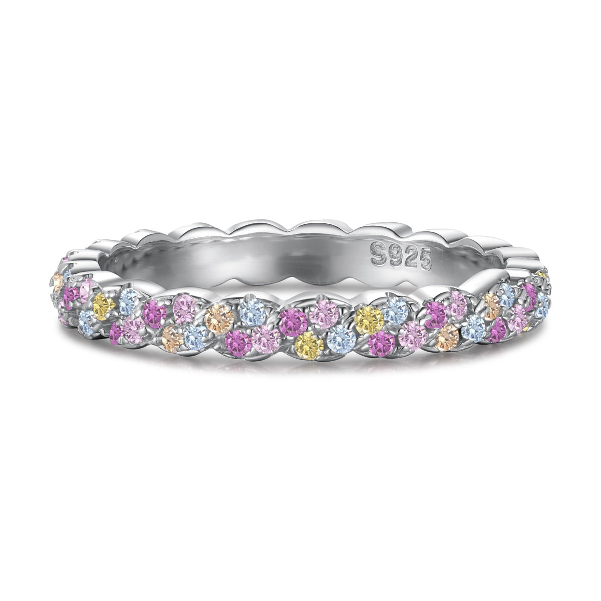 [ElanLuxe Jewelry]Dainty Ebullient Round Cut Daily Ring