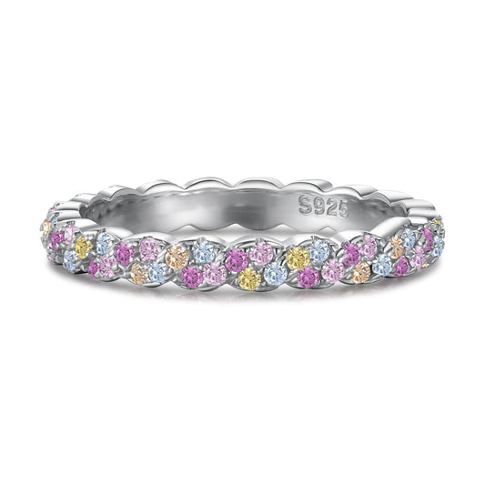 [ElanLuxe Jewelry]Dainty Ebullient Round Cut Daily Ring
