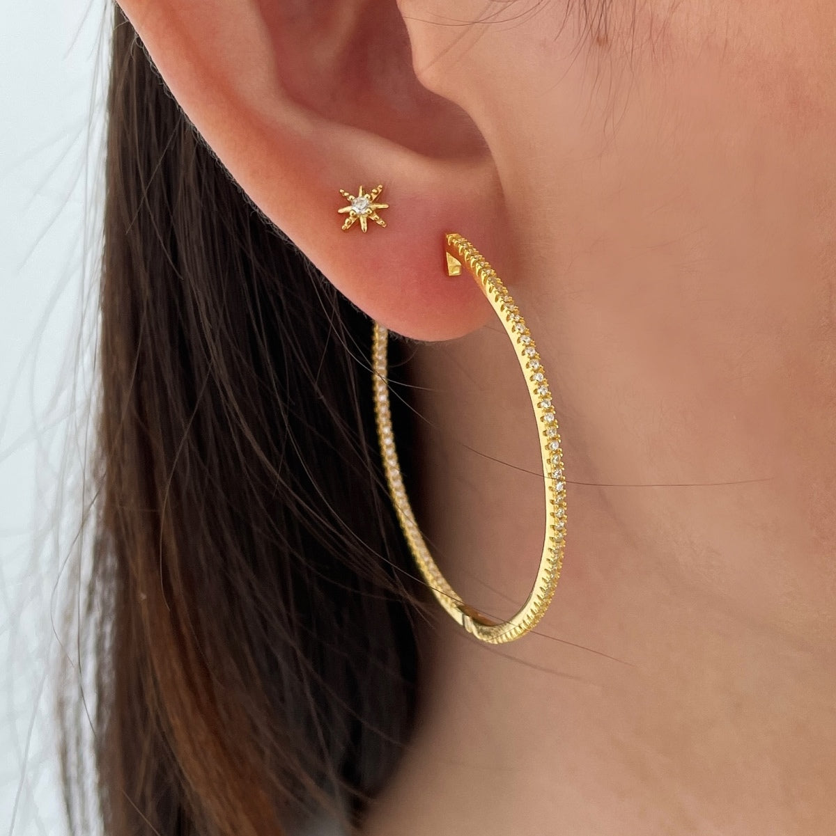 [ElanLuxe Jewelry]Popular Large Hoop Earrings