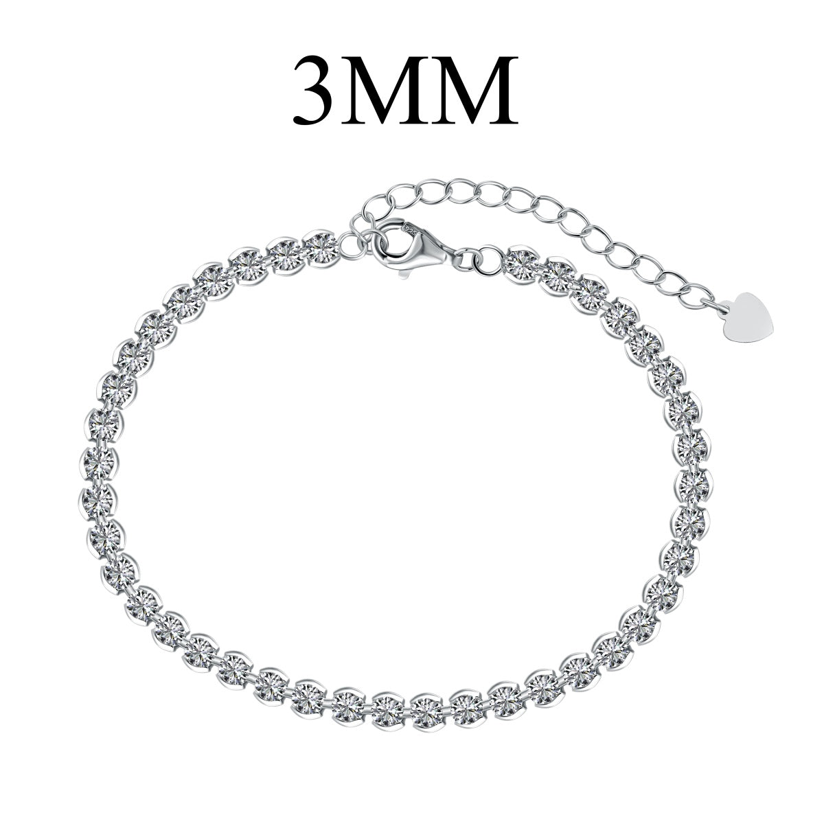[ElanLuxe Jewelry]Ornate  Sparkling Round Cut Daily Bracelet