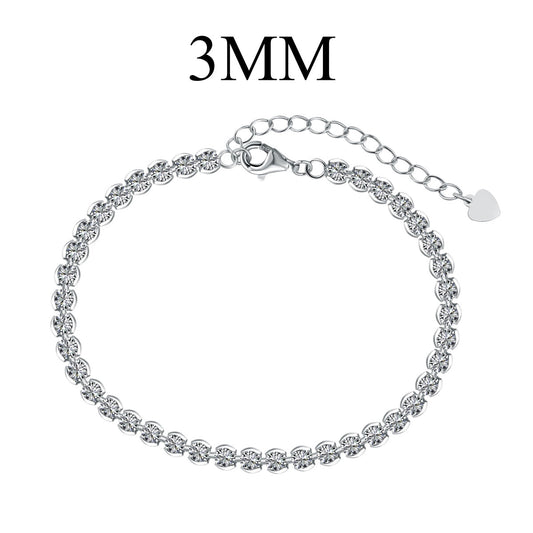 [ElanLuxe Jewelry]Ornate  Sparkling Round Cut Daily Bracelet