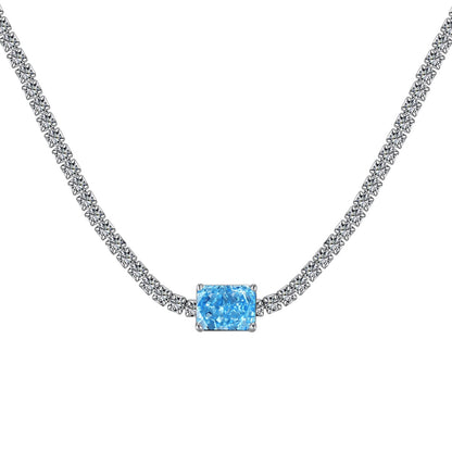[ElanLuxe Jewelry]2.0 carat Ornate Emerald Cut Necklace