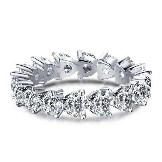 [ElanLuxe Jewelry]0.25 Carat Radiant Romance Heart Cut Lover Ring