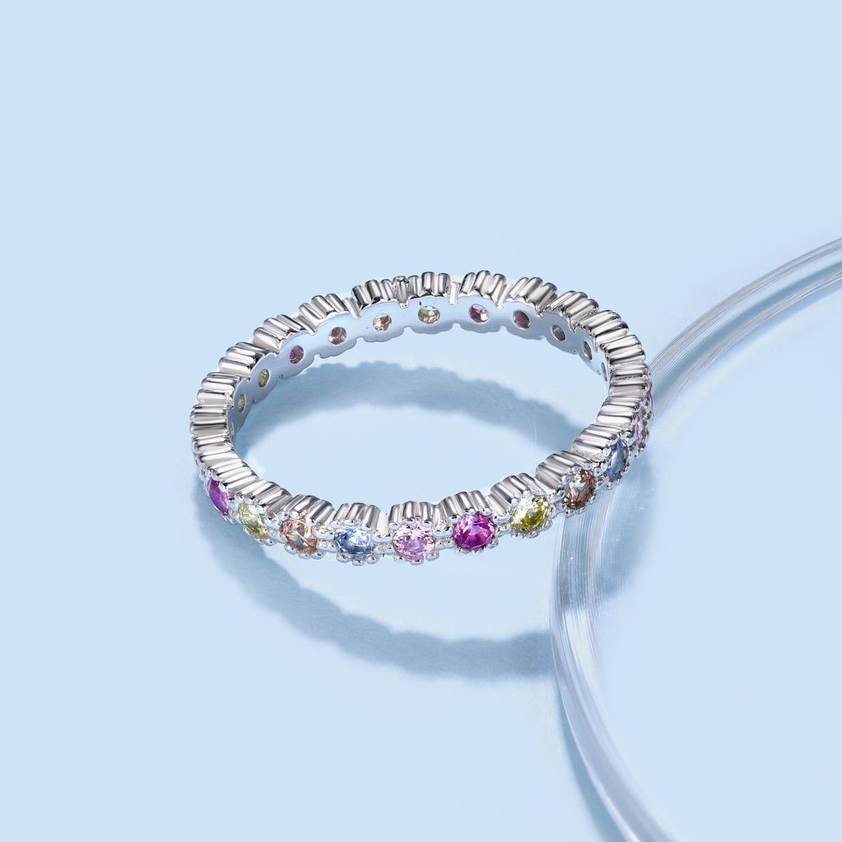 [ElanLuxe Jewelry]Exquisite Colorful Round Cut Party Ring