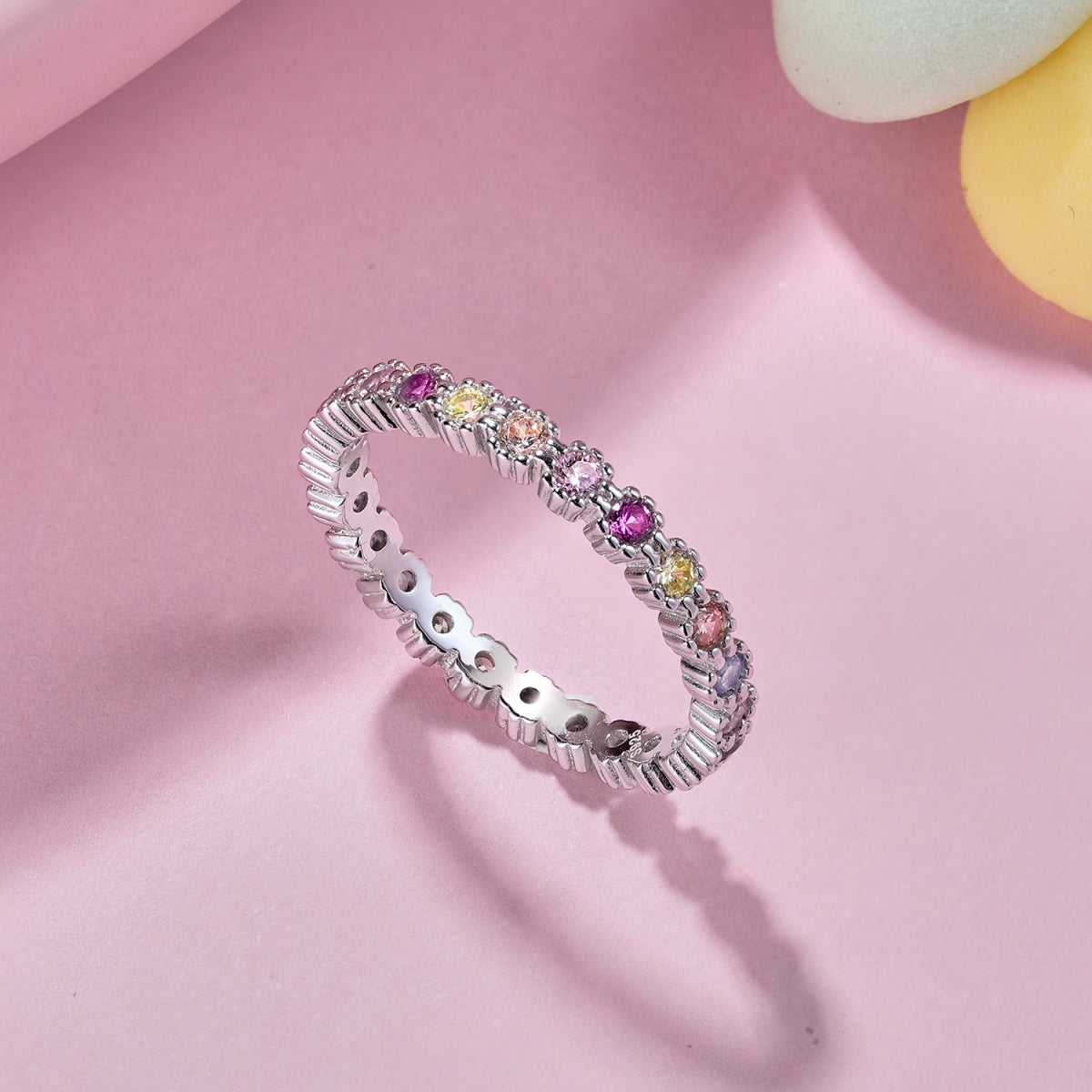 [ElanLuxe Jewelry]Exquisite Colorful Round Cut Party Ring