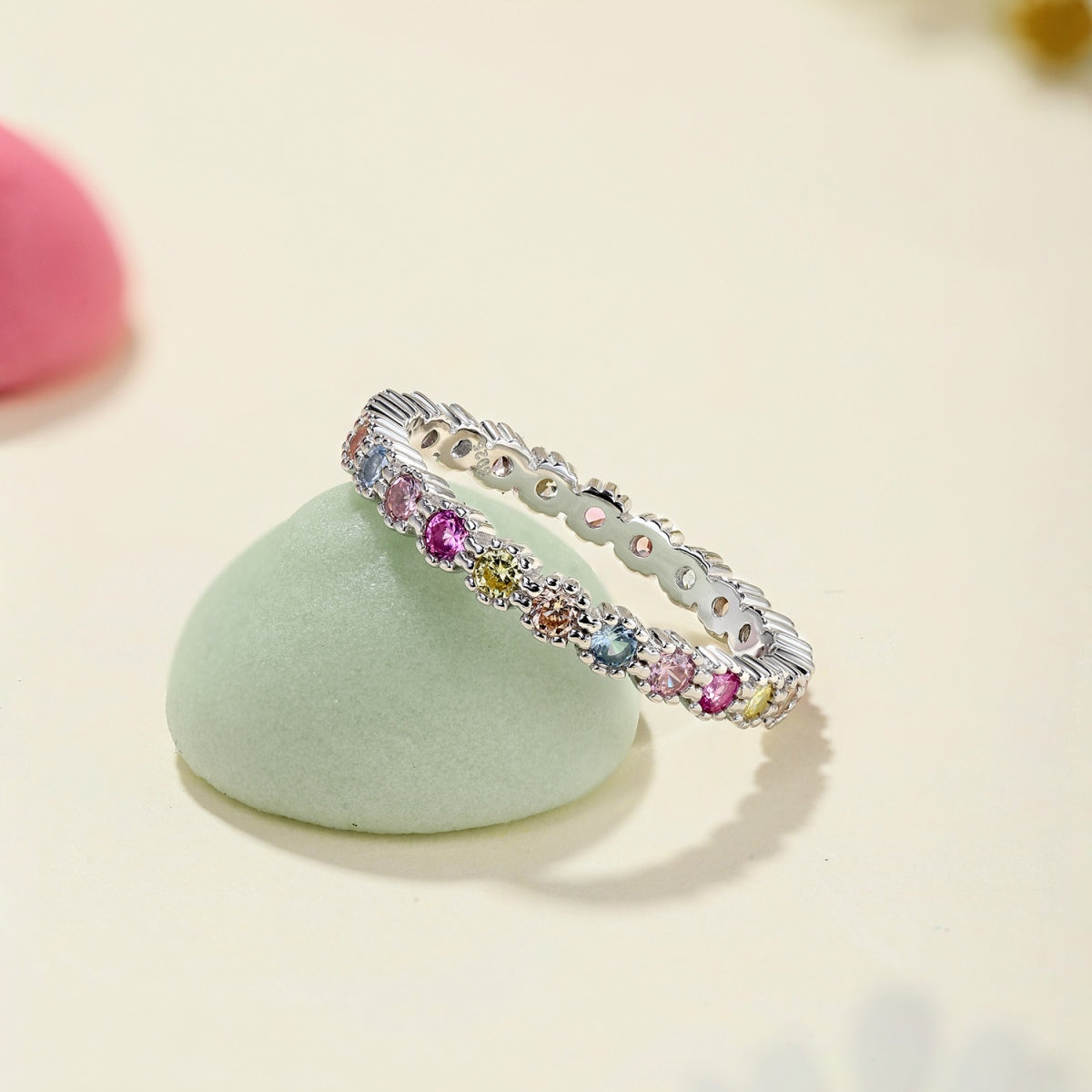 [ElanLuxe Jewelry]Exquisite Colorful Round Cut Party Ring