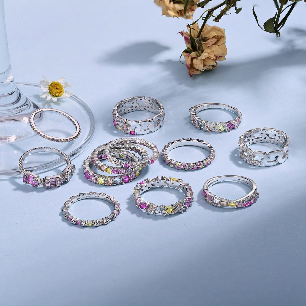 [ElanLuxe Jewelry]Exquisite Colorful Round Cut Party Ring