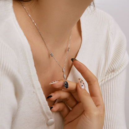[ElanLuxe Jewelry]Dazzling Pear Cut Necklace