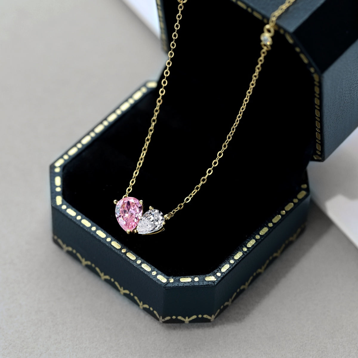 [ElanLuxe Jewelry]Unique Heart Shape Necklace