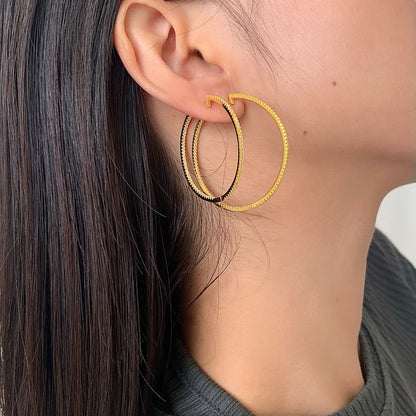 [ElanLuxe Jewelry]Popular Large Hoop Earrings