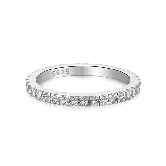 [ElanLuxe Jewelry]Delicate Sparkling Round Cut Daily Ring