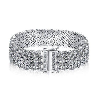 [ElanLuxe Jewelry]Ornate Elegant Round Cut Party Bracelet