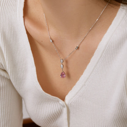 [ElanLuxe Jewelry]Dazzling Pear Cut Necklace