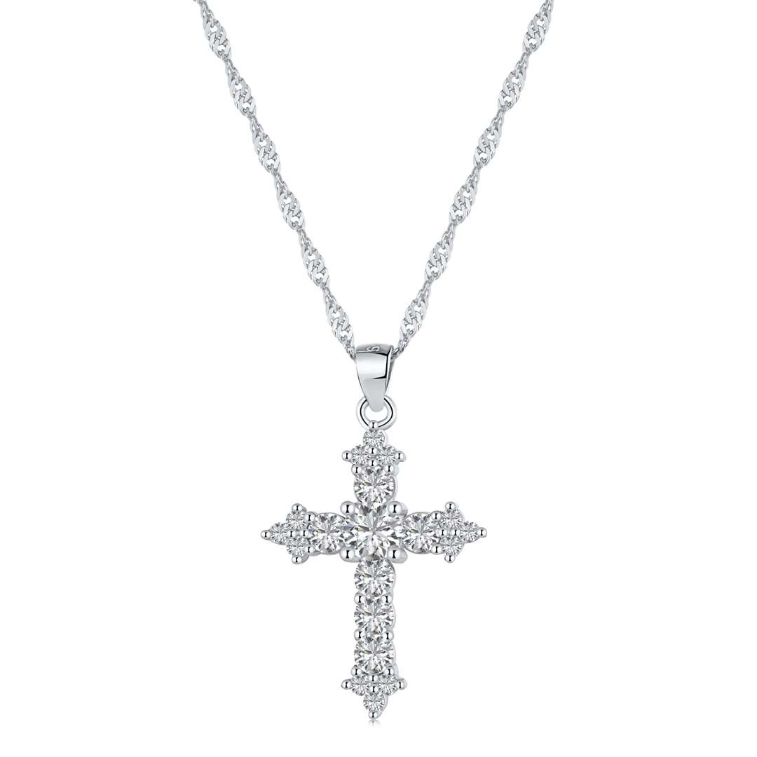 [ElanLuxe Jewelry]Delicate Cross Shape Necklace