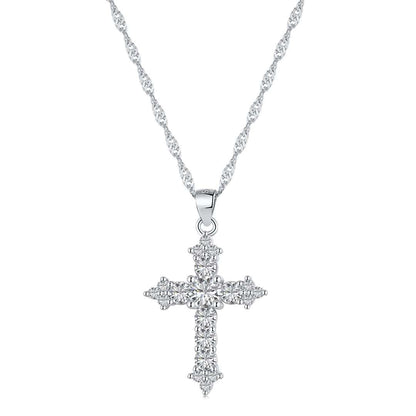 [ElanLuxe Jewelry]Delicate Cross Shape Necklace