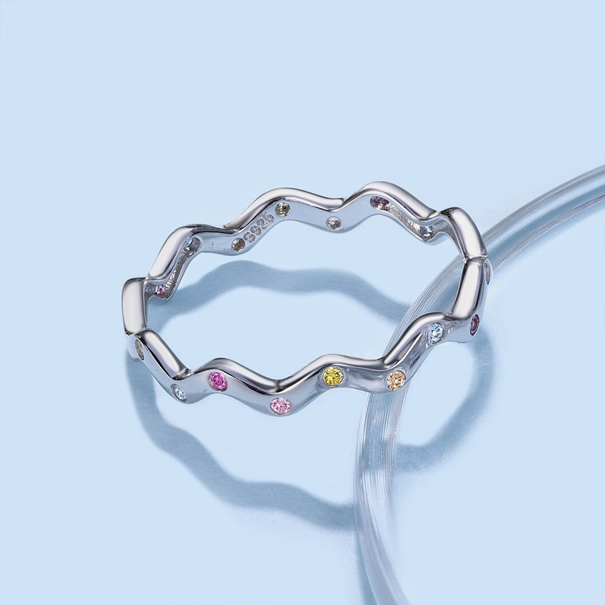 [ElanLuxe Jewelry]Ornate Vibrant Round Cut Daily Ring