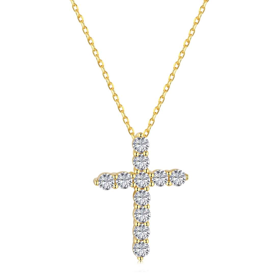 [ElanLuxe Jewelry]Unique Cross Shape Necklace