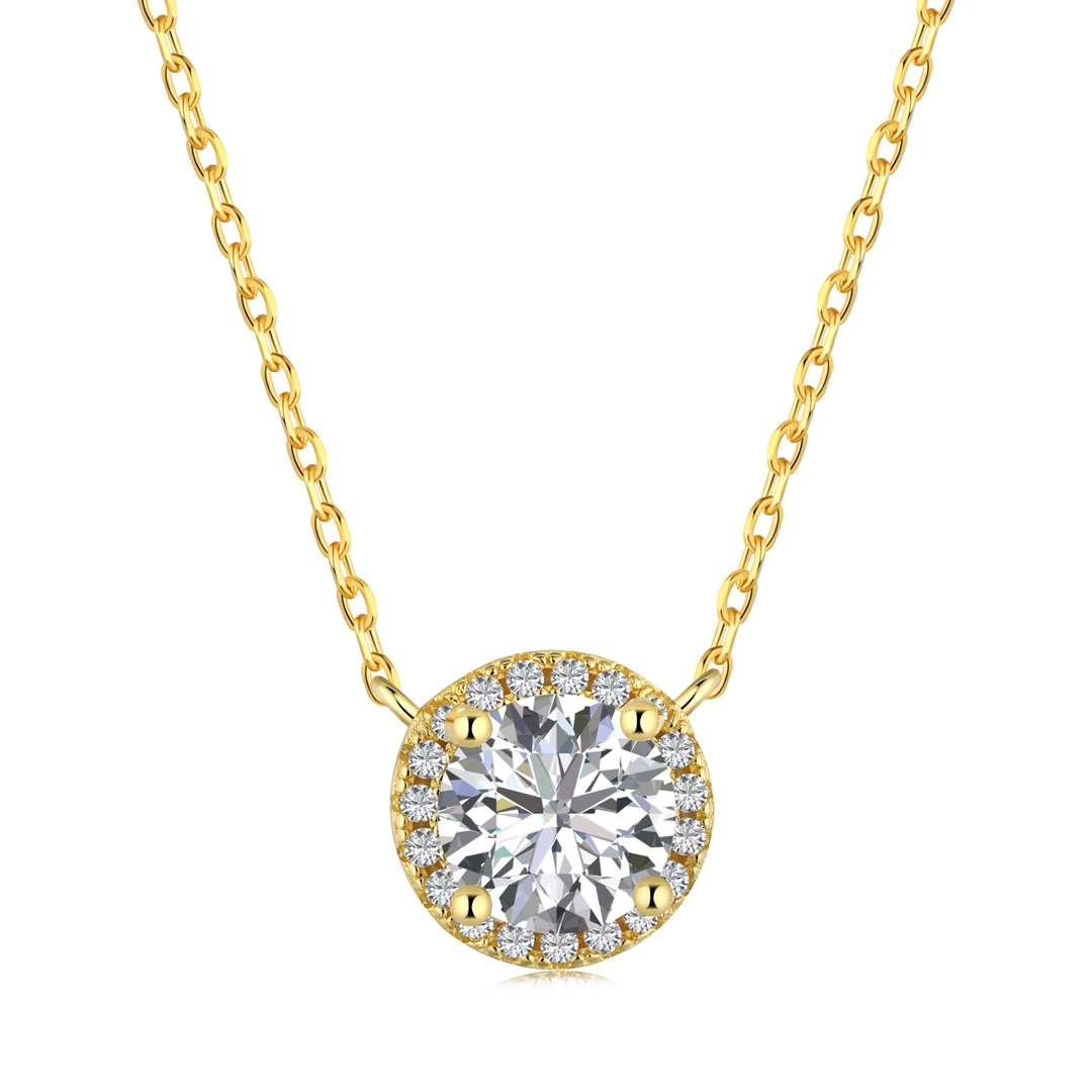 [ElanLuxe Jewelry]Luxurious Round Cut Necklace