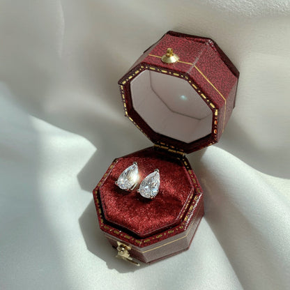 [ElanLuxe Jewelry]Ornate Water Drop Shape Earrings