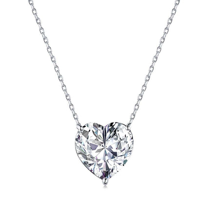 [ElanLuxe Jewelry]6.0 carat Radiant Heart Shape Necklace