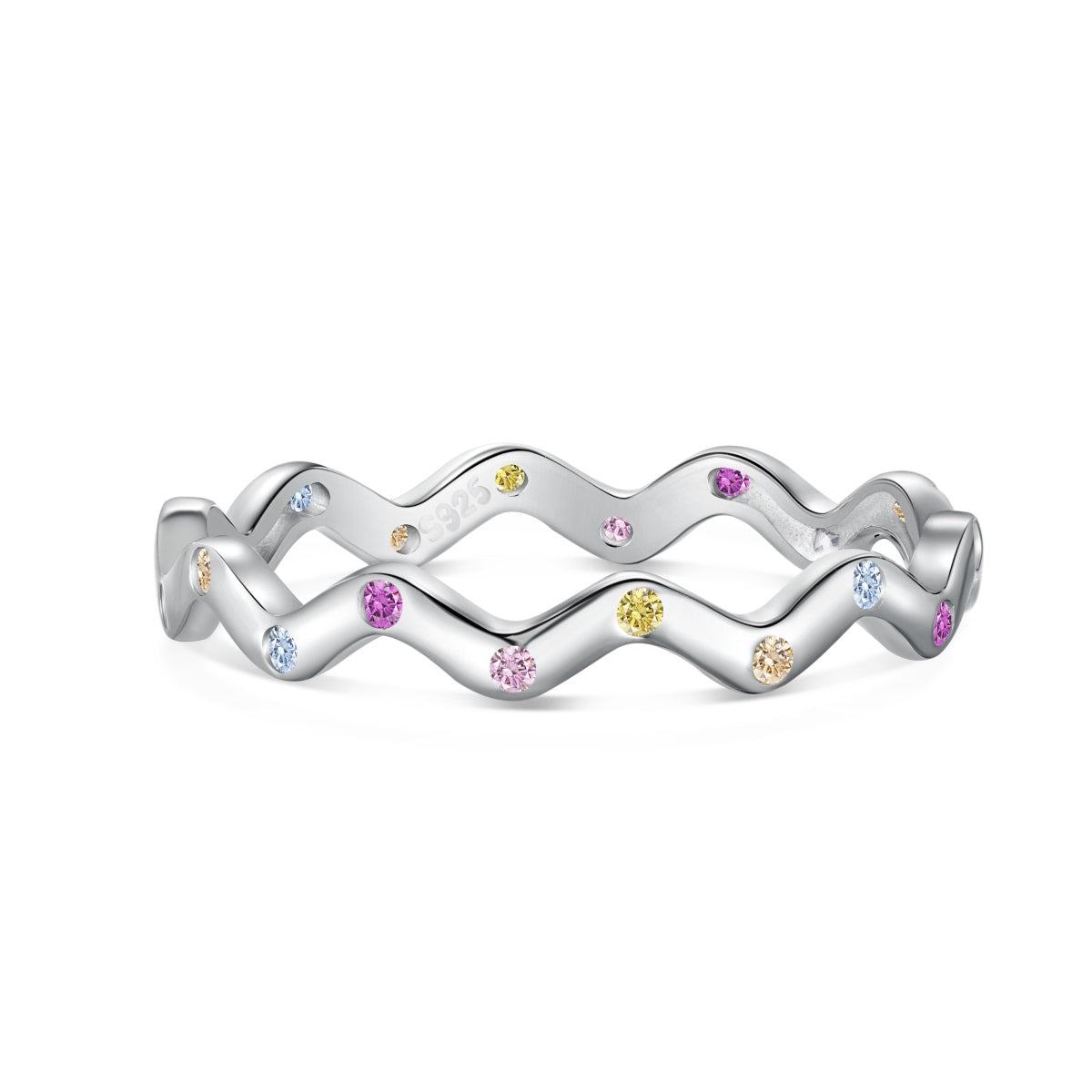 [ElanLuxe Jewelry]Ornate Vibrant Round Cut Daily Ring