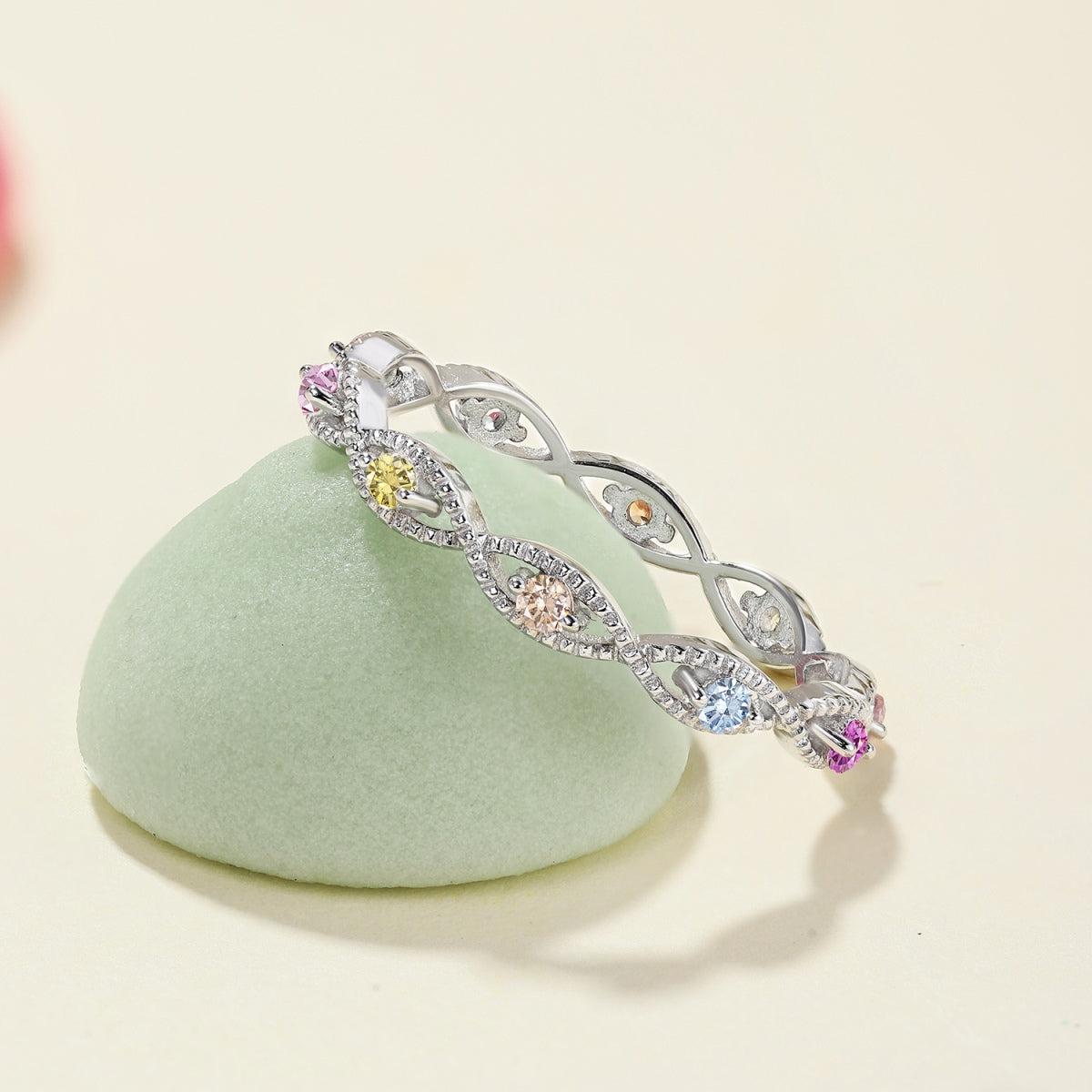 [ElanLuxe Jewelry]Elegant Energetic Round Cut Daily Ring