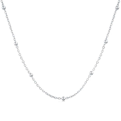 [ElanLuxe Jewelry]Small Bead Clavicle Chain Simple Necklace