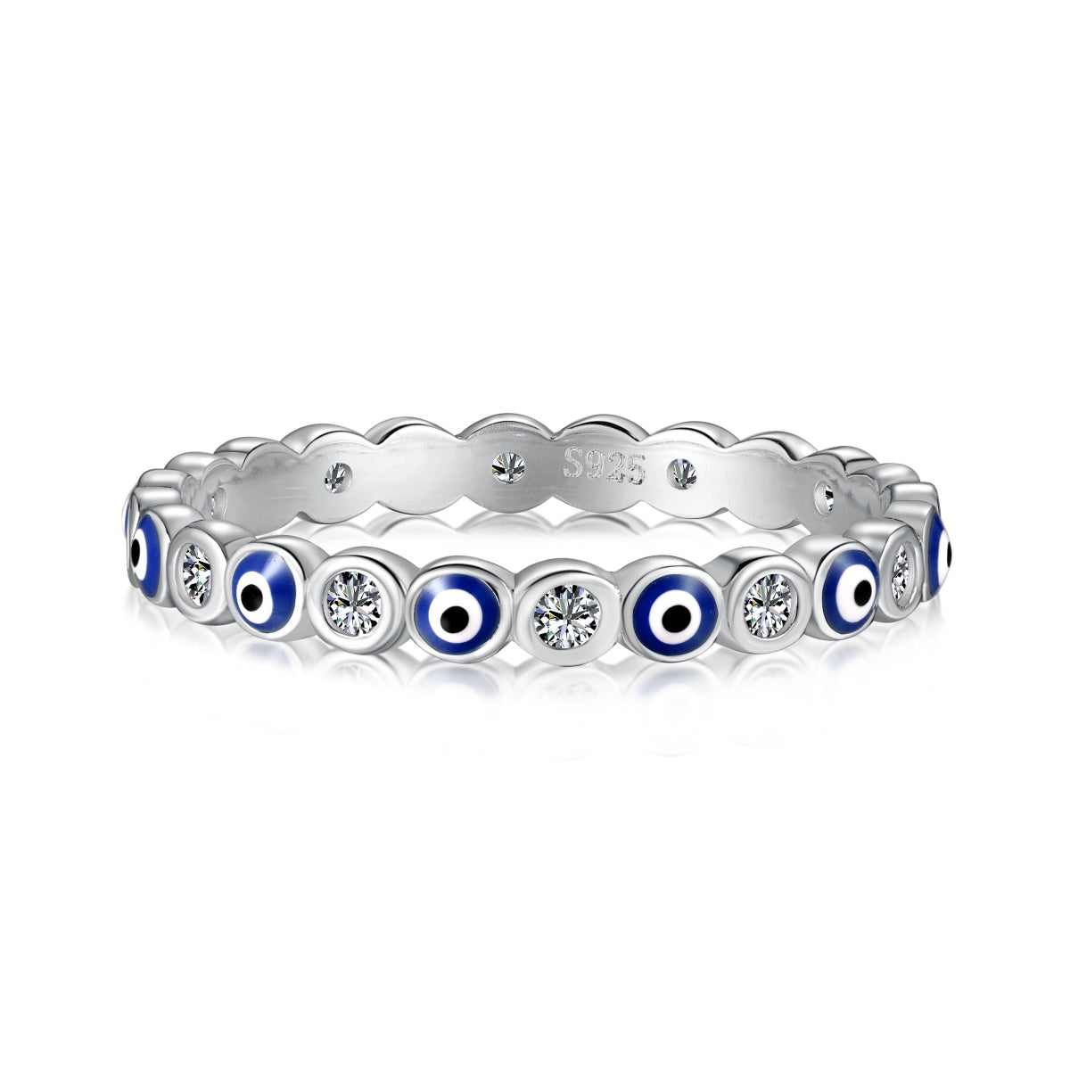 [ElanLuxe Jewelry]Sparkling Vibrant Round Shape Daily Ring
