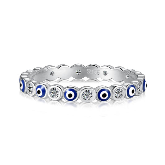 [ElanLuxe Jewelry]Sparkling Vibrant Round Shape Daily Ring